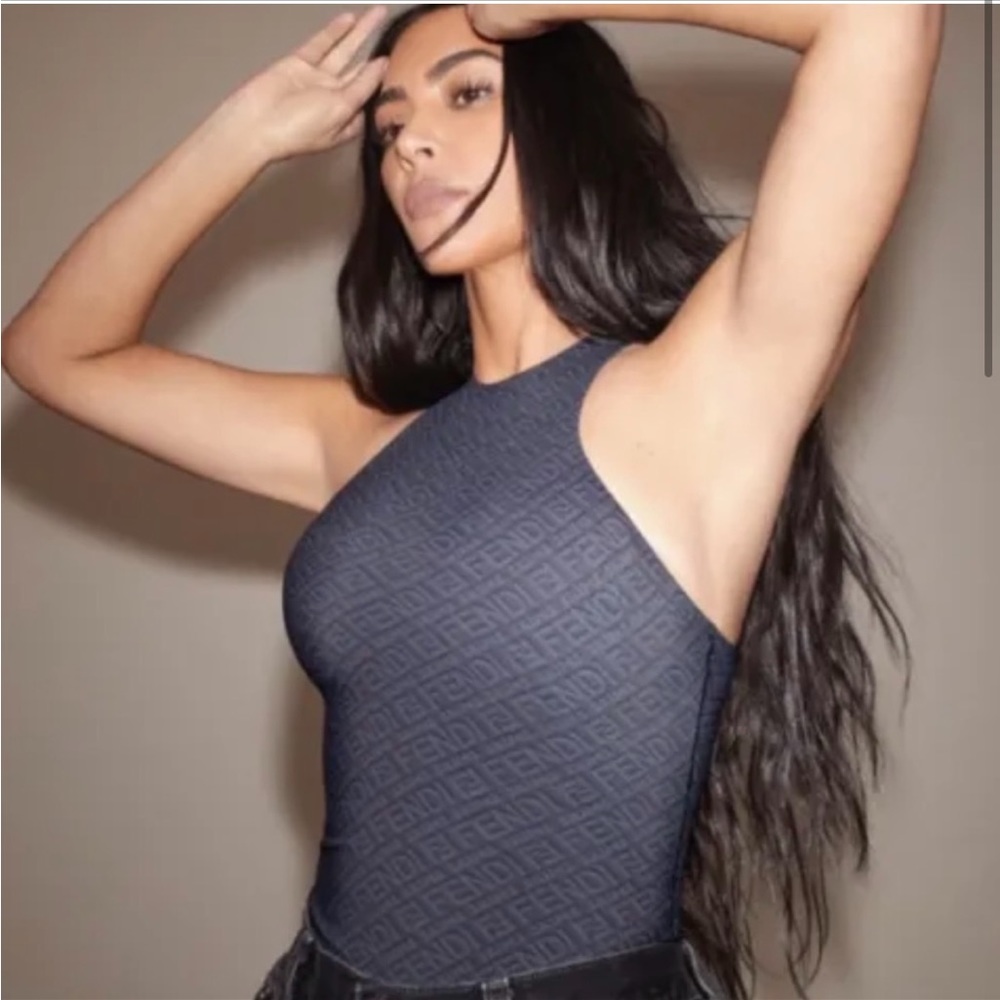 Fendi X Skims - New Black high neck bodysuit Large